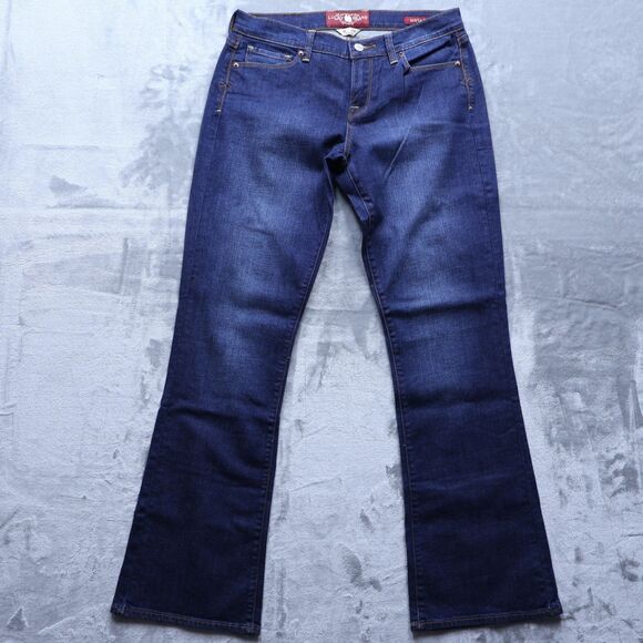 Lucky Brand Jeans Women's Size 8 Blue Mid-Rise Sofia Boot Denim 32" Inseam - Picture 1 of 16